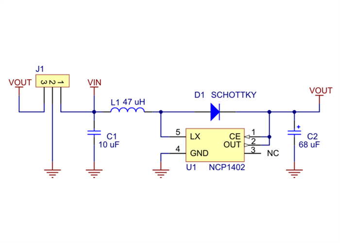 5V boost regulator schematic